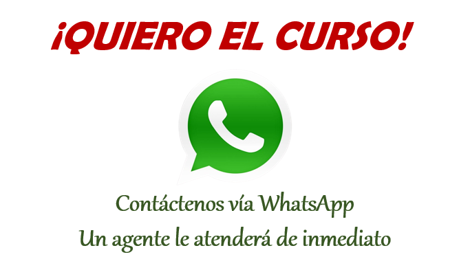 Haz clic para WhatsApp, un agente le atenderá.
